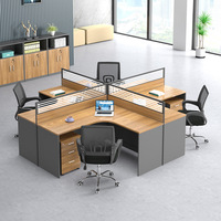Prix de gros bureau en L bureau en bois poste de travail modulaire bureau mobilier de bureau