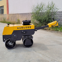 Livraison gratuite, mini compacteur manuel, rouleau compresseur routier entièrement hydraulique, rouleau compresseur routier diesel, compacteur à double tambour, rouleau compresseur routier