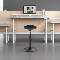Chaise de bureau debout pour bureau à domicile support de perche assis réglable ergonomique debout pivotant assis mouvement inclinable tabouret d'équilibre chaise