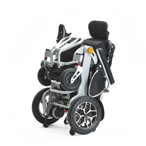 <span class=keywords><strong>Fauteuil</strong></span> roulant <span class=keywords><strong>électrique</strong></span> pliable en alliage d'aluminium, vente en gros d'usine, moteur 300W*2, pour personnes handicapées - Product Image 5