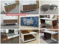 Tables basses imbriquées Holiday Inn Express EXPC2-203, mobilier de hall d'hôtel sur mesure, fabricant de tables pour l'hôtellerie