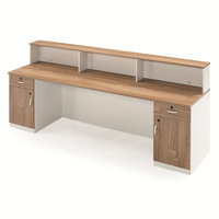 Petit bureau de réception intégré pour salon de beauté magasin de vêtements ordinateur réception pour caissier comptoir réception de bienvenue
