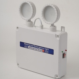 IP65 防水消防应急 LED 灯 双头 2*5W 可充电 6000K 日光铅酸电池 3 小时户外/室内使用 - Product Image 3