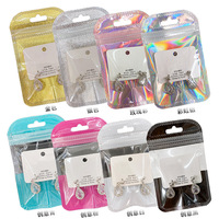 Trousse de maquillage transparente et étanche, boîtier en Pvc, holographique, Fashion, bijoux, sac à cosmétiques avec trou