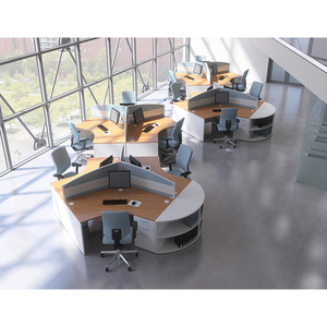 Di alta Qualità In Laminato 120 Gradi Workstation da Ufficio Workstation Scrivania Irlanda Segretario Workstation - Product Image 1