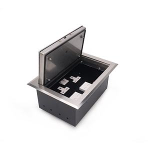 Caja Eléctrica de Piso de Acero Inoxidable con Clasificación IP66 y Tapa de Cierre Suave para Interiores Modernos - Product Image 1