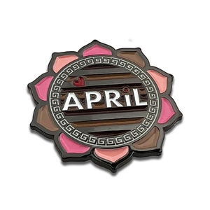 Insignia Personalizada de Aleación de Zinc Pulido con Tema de Cruz de Lion Clubs International para Coleccionables de Arte - Product Image 6