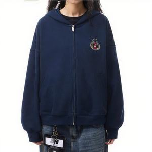 Sudadera con Capucha Personalizada de Estilo Vintage, Gruesa, con Cierre, Unisex - Product Image 3
