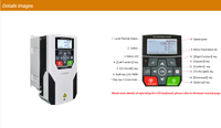 Inverter Pompa Surya Inverter Hibrida VFD Mendukung Tenaga Surya dan Listrik Jaringan 1 Fasa/3 Fasa 220V/380V DC ke AC