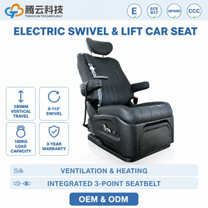 Asiento de Coche con Transferencia de Posición Directa de Fábrica, Giratorio Eléctrico, Deslizante, Sin Elevación Manual, Cuero PU, Venta al por Mayor, Logotipo Personalizado - Product Image 1