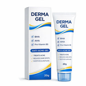 Vente en gros <span class=keywords><strong>Derma</strong></span> Gel pour l'acné ciblant la réduction des imperfections BHA AHA B5 minimisant l'acide salicylique collagène tous types de peau bienvenue - Product Image 2