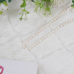 Natural de água doce pérolas soltas Arroz em forma de pérolas Teardrop-shaped jóias frisadas High Luster e Flawless - Product Image 3