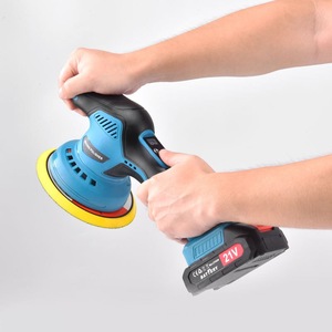 Cordless <b>Car</b> Polisher 125mm 21V 580W Pad Integrated Small Handheld Lithium Battery <b>for</b> Waxing - Product Image 6