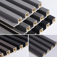 Vente chaude Panneaux muraux en PVC WPC à grain de bois écologiques pour la décoration de la maison et du bureau