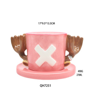 Tazza in Ceramica 3D Anime Giapponese 100-200ML, 1 Pezzo, Luffy Tony Chopper Ace Sabo, Tazza Promozionale per Acqua o Caffè - Product Image 4