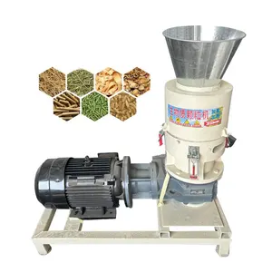 cheap biomass wood pellet machine small flat die small capacity mill feed processing pelletizer