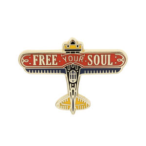 Distintivo Personalizzato, Badge in Metallo Personalizzato '<span class=keywords><strong>Ali</strong></span> <span class=keywords><strong>della</strong></span> Libertà' - Product Image 1