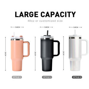 Vasos Térmicos de Viaje de Acero Inoxidable Aislados al Vacío de 40 oz con Logotipo Personalizado OEM 2.0, Tapa con Asa, Rendimiento Térmico de 6 a 12 Horas - Product Image 5