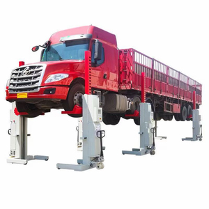 Lève-voiture à colonne Trihero Select, capacité de charge lourde par colonne 7500 kg, avec écran LCD, lève-voiture électrique hydraulique pour bus et véhicules - Product Image 1