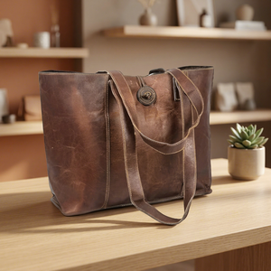 Sacs à main en cuir personnalisables pour femmes, sacs de shopping avec poignées, légers, faciles à soulever, écologiques, sacs à main pour femmes - Product Image 4