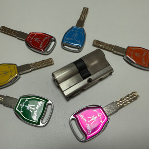 Cao <span class=keywords><strong>c</strong></span>ấp 60 mét Brass Lõi khóa Euro hồ sơ xi lanh với <span class=keywords><strong>6</strong></span> phím cho an ninh nhà - Product Image 4