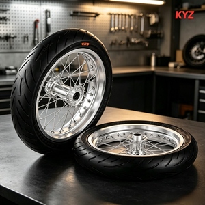 ชุดล้ออัลลอย CNC ขนาด <span class=keywords><strong>17</strong></span> นิ้ว สีเงิน สำหรับรถมอเตอร์ไซค์ไฟฟ้า KYZ Surron Light Bee X Motard Supermoto  ขนาด <span class=keywords><strong>1.60</strong></span> 2.15 <span class=keywords><strong>ล้อ</strong></span>หน้าและล้อหลัง ชุดอัพเกรดประสิทธิภาพ - Product Image 1