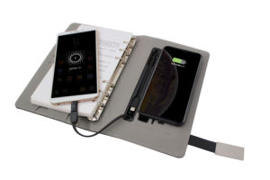 Libreta Inteligente de Cuero con Lona para Sublimación A6, Exquisita y Compacta, con Banco de Energía de 8000 mAh y Memoria USB de 8 GB, para Regalos Innovadores - Product Image 3
