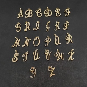 MECYLIFE - Collar con Iniciales de Acero Inoxidable, Joyería <span class=keywords><strong>Antigua</strong></span> Única, Collar con Letras en 3D, Estilo Vintage, Joyería Minimalista para Mujer - Product Image 3