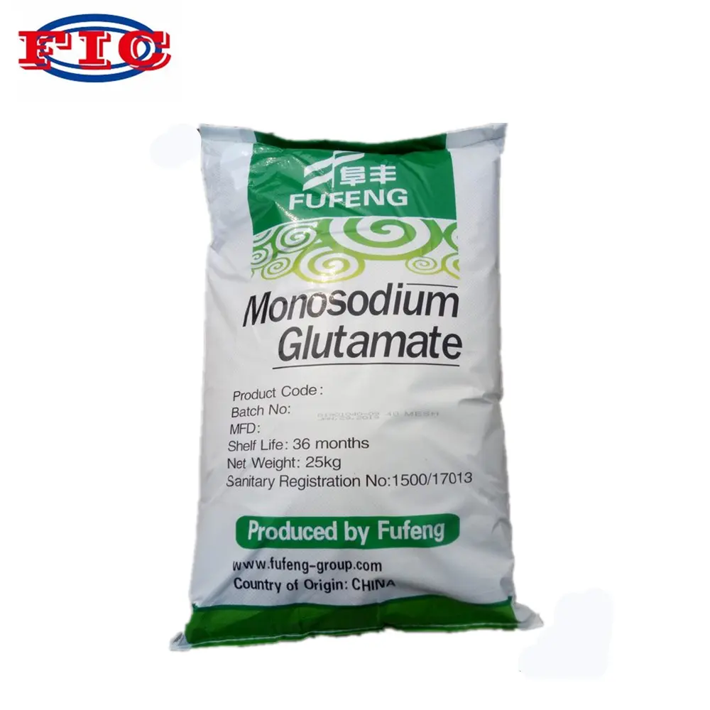 Purity 99% Fufeng Msg Monosodium Glutamat Glutamato Monosodico