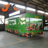 Camionnette alimentaire mobile double étage électrique, résistante à la rouille, pour café, crème glacée, restauration rapide, type mini-bus, remorque personnalisée