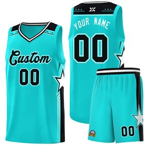 Ensemble d'uniformes de basket-ball personnalisés de qualité supérieure-Maillots et shorts d'équipe personnalisés avec tissu évacuant l'humidité pour des performances optimales - Product Image 2