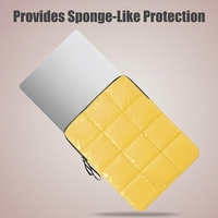 Puffy Laptop Sleeve 15-16 Inch Yellow, Waterproof Carrying Case Bag for Women 14" Laptop Sleeve-Modern Fashionable Laptop Case