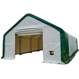 Tente de stockage industrielle en PVC à double structure en acier galvanisé résistante au vent et à la neige - Product Image 3