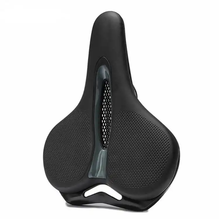 GEL Bike Cushion Shock Absorbing Hollow Bicycle Saddle PVC Leather Soft MTB Cycling Road Mountain Bike Seat Bicycle Accessories