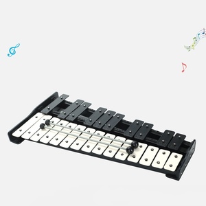 Xylophone Glockenspiel 25 notes noir et blanc, instrument de musique éducatif pour enfants, jouet d'percussion Orff - Product Image 3
