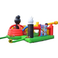 Château gonflable Mickey Mouse avec aire de saut et toboggan, fournitures d'usine, jeux gonflables pour les événements pour enfants