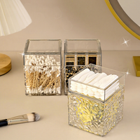 Lampe cube en cristal à ondulations d'eau rotatives RVB, projecteur d'aurore pour la décoration moderne de la maison
