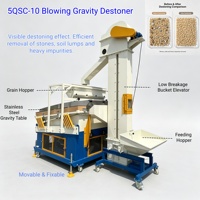 Déstonneuse à gravité pour graines agricoles, machine de retrait des pierres pour la ligne de traitement du blé, du soja, du maïs et des grains de café