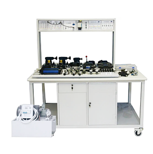 Banc d'expérimentation de type ouvert avec contrôle PLC et relais indépendant, banc de travail de formation PLC <span class=keywords><strong>hydraulique</strong></span> et pneumatique - Product Image 1