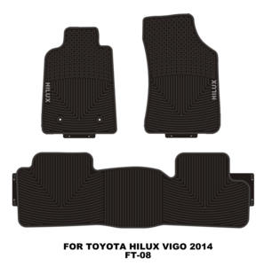 Fit for <strong>TOYOTA</strong> <strong>HILUX</strong> <strong>VIGO</strong> 2014+ Full Set 4-Piece Business Style Waterproof Non-Slip Latex Car Floor Mats - Product Image 2