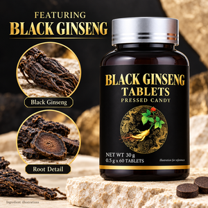 Comprimés de <span class=keywords><strong>Ginseng</strong></span> Noir OEM ODM Marque Privée, Bonbons Pressés, 60 Comprimés, Bouteille de 30g - Product Image 5