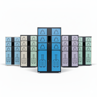 Casier à bagages électronique intelligent en métal assemblé pour les gares ferroviaires et les hubs de métro avec plateforme cloud et gestion intelligente