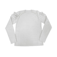 Pull tricoté col rond en mélange de coton personnalisé pour femme, idéal pour les sororités, les équipes scolaires et les tenues universitaires grecques – Vente en gros