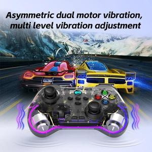 Controlador de juego inalámbrico Z01F RGB Light para PS4 Gamepad para Nintendo Switch/<span class=keywords><strong>Android</strong></span>/IOS/<span class=keywords><strong>PC</strong></span> con gatillo de joysticks de efecto Hall - Product Image 2