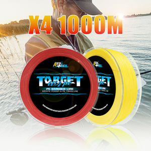 OEM ODM 100미터 <span class=keywords><strong>PE</strong></span> 브레이디드 플로팅 낚싯줄 타겟 4겹 직조 강, 시냇물, 호수 및 해양용 - Product Image 1
