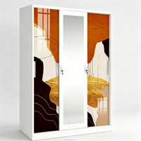 Armoire métallique personnalisée imprimée pour la maison, placard en acier ignifuge et étanche, armoire de rangement facile à assembler et à utiliser