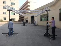 Soporte de Truss con Manivela para Alquiler de Pantallas LED para Eventos al Aire Libre, Torre Elevadora para Escenario con Iluminación y Manivela para Truss Publicitario para Uso en Medios