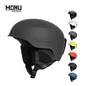 MONU Grosir Pabrik ASTM/CE Bersertifikat ABS + PC Ski Salju Helm Ski untuk Dewasa