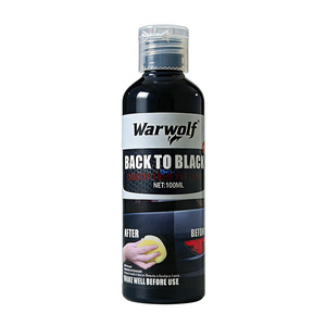 Restaurador de Plástico Negro Warwolf 100ml para Molduras de Auto y Piezas de Motocicleta - Product Image 1