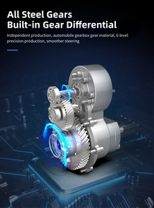 250W <span class=keywords><strong>24V</strong></span> 17.75:1 230rpm 490mm Golf giỏ hàng Xe tay ga di động DC động cơ Kit Xe điện transaxle - Product Image 4